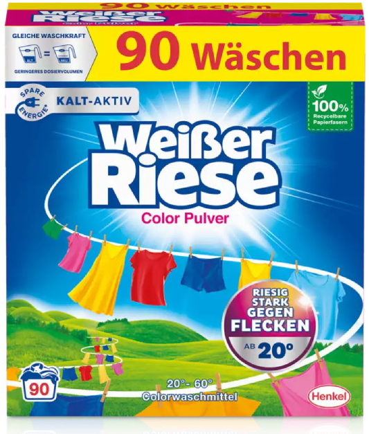 Weisser Riese Color prací prášok 4,5 kg 90 PD
