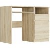 Moderný písací stôl so skrinkou 90x50 cm - rôzne farebné prevedenia sonoma Moderný písací stôl so skrinkou 90x50 cm - rôzne farebné prevedenia sonoma