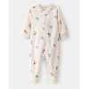 CARTER'S Overal na zips fleece Sleep & Play ivory Floral dievča NB/vel.56 CARTER'S Overal na zips fleece Sleep & Play ivory Floral dievča NB/vel.56