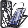 Techsuit ColorVerse 360 MagSafe Series + Screen Protector – 360° ochranný kryt s MagSafe a ochrannou fóliou – iPhone 12 – čierny