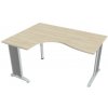 Pracovný stôl Flex, ergo, pravý, 160x75,5x120 (60x80) cm, agát/kov Pracovný stôl Flex, ergo, pravý, 160x75,5x120 (60x80) cm, agát/kov