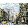 ZUTY Maľovanie podľa čísel PÁR NA ULICI V NEW YORKU Rámovanie bez rámu a bez vypnutia plátna Rozmer 80 x 100 cm