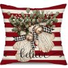 Obliečka na vankúš 45 x 45 cm vianočný motív roľničky a rukavice Obliečka na vankúš 45 x 45 cm vianočný motív roľničky a rukavice