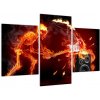 Moderný obraz - ohnivý muž (Obraz 90x60cm) Moderný obraz - ohnivý muž (Obraz 90x60cm)