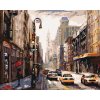 ZUTY Maľovanie podľa čísel ŽENA S DÁŽDNIKOM V NEW YORKU Rámovanie vypnuté plátno na rám Rozmer 80 x 100 cm