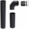 Sada pripojovacích rúrok pre krb Kratki 150 mm čierna Sada pripojovacích rúrok pre krb Kratki 150 mm čierna