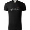 Moto EKG radenie - Tričko z organickej bavlny - 3XL ( Čierna ) Moto EKG radenie - Tričko z organickej bavlny - 3XL ( Čierna )