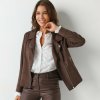 Bunda z imitácie semišu so zipsom čokoládová 044 Blancheporte Bunda z imitácie semišu so zipsom čokoládová 044 Blancheporte