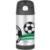 Thermos termoska so slamkou Čierna futbal, 355ml Thermos termoska so slamkou Čierna futbal, 355ml