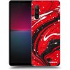 Picasee silikónový čierny obal pre Sony Xperia 10 IV 5G - Red black Picasee silikónový čierny obal pre Sony Xperia 10 IV 5G - Red black
