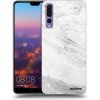 Picasee silikónový čierny obal pre Huawei P20 Pro - White marble Picasee silikónový čierny obal pre Huawei P20 Pro - White marble