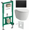 Laufen Set modulu do sádrokartonu, WC Ardo, sedátka a tlačítka, černá mat 1 set Laufen Set modulu do sádrokartonu, WC Ardo, sedátka a tlačítka, černá mat 1 set