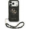 Guess PU 4G Metal Logo Strap kryt pre iPhone 17 Pro, čierny 57983126971