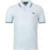 Fred Perry Polokošele s krátkym rukávom TWIN TIPPED FRED PERRY SHIRT Modrá Fred Perry Polokošele s krátkym rukávom TWIN TIPPED FRED PERRY SHIRT Modrá