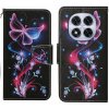 Peňaženkové kožené puzdro Drawing na Xiaomi Redmi Note 14 Pro 5G - Fluorescenčný motýľ Peňaženkové kožené puzdro Drawing na Xiaomi Redmi Note 14 Pro 5G - Fluorescenčný motýľ