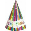 Unique Party čiapočky Happy Birthday 8ks