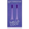 Hello Coco Electric Toothbrush Heads Purple náhradné hlavice na zubnú kefku 2 ks Hello Coco Electric Toothbrush Heads Purple náhradné hlavice na zubnú kefku 2 ks