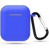 Silikónové púzdro pre Airpods 1 a 2 s karabínou - Modrá Silikónové púzdro pre Airpods 1 a 2 s karabínou - Modrá
