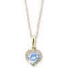Cutie Jewellery Zlatý prívesok srdca Z6308Z-Arctic Blue Cutie Jewellery Zlatý prívesok srdca Z6308Z-Arctic Blue