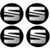 Auto123 Nálepky na kolesá Seat 5,9cm nové logo čierne Auto123 Nálepky na kolesá Seat 5,9cm nové logo čierne