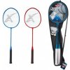Teddies Sada badminton pálky 2ks + míček 2ks 65cm kov/plast v pouzdře