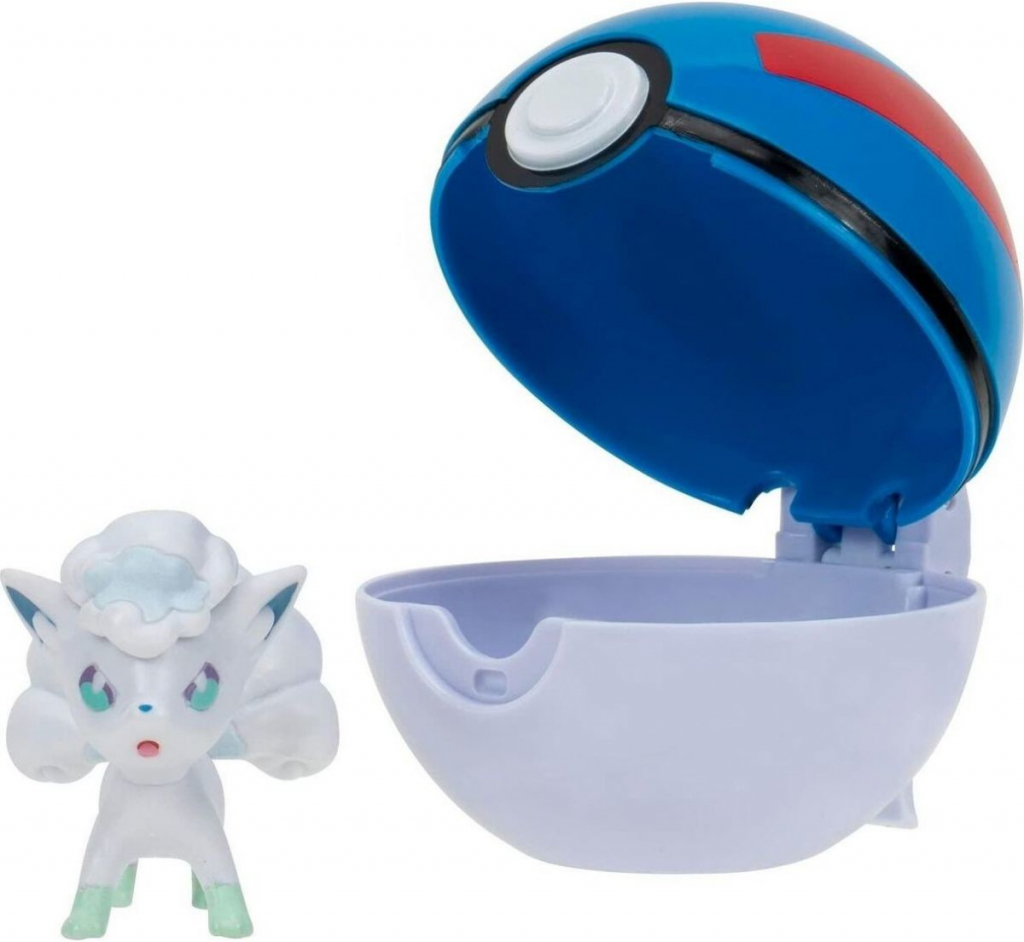 Jazwares Pokémon postava Alolan Vulpix Clip N Go Poke Ball