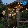 Záhradná solárna girlanda 20x LED dekoratívne žiarovky 10, 55m 3000K teplá + diaľkové ovládanie AURA LUMILED Záhradná solárna girlanda 20x LED dekoratívne žiarovky 10, 55m 3000K teplá + diaľkové ovládanie AURA LUMILED