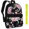 Dámsky mestský školský batoh priestranný ľahký kvety aktovka A4 ZAGATTO Dámsky mestský školský batoh priestranný ľahký kvety aktovka A4 ZAGATTO