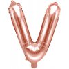 Party Fóliový balón písmeno V rose gold 35 cm Party Fóliový balón písmeno V rose gold 35 cm