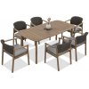 Furrore DOVER 6+1 záhradná drevená jedálenská súprava, natural 005788, NOVINKA Furrore DOVER 6+1 záhradná drevená jedálenská súprava, natural 005788, NOVINKA