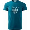 Viking logo - Klasické pánske tričko vyššej gramáže - L ( Petrolejová ) Viking logo - Klasické pánske tričko vyššej gramáže - L ( Petrolejová )