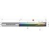 Karnasch 3062220600042 | Tvrdokovová hrubovacia fréza 6/0,20x42-80x6 mm, Z=3 Karnasch 3062220600042 | Tvrdokovová hrubovacia fréza 6/0,20x42-80x6 mm, Z=3