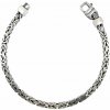 INFINITYSILVER Strieborný náramok kráľovský štvorhraný oxi SB21232921