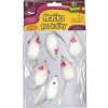Tommi Myška malá biela 6 ks 5 cm Tommi Myška malá biela 6 ks 5 cm