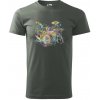 Bicie farebné splash - Klasické pánske tričko vyššej gramáže - 2XL ( Tm. bridlica (šedozelená) ) Bicie farebné splash - Klasické pánske tričko vyššej gramáže - 2XL ( Tm. bridlica (šedozelená) )