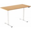 AlzaErgo Table ET2 Core biely + doska 120 × 80 cm bambusová AlzaErgo Table ET2 Core biely + doska 120 × 80 cm bambusová