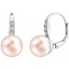 Silvego Strieborné náušnice CASSIDY s ružovou prírodnou perlou LPSP0639P Silvego Strieborné náušnice CASSIDY s ružovou prírodnou perlou LPSP0639P