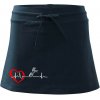 Moje srdce bije pre kone športová sukne two in one tmavomodrá veľmi tmavá skoro čierna
