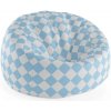 Sablio Sedací vak Cocoon Bílomodré kosočtverce - 75 x 45 x 35 cm Sablio Sedací vak Cocoon Bílomodré kosočtverce - 75 x 45 x 35 cm