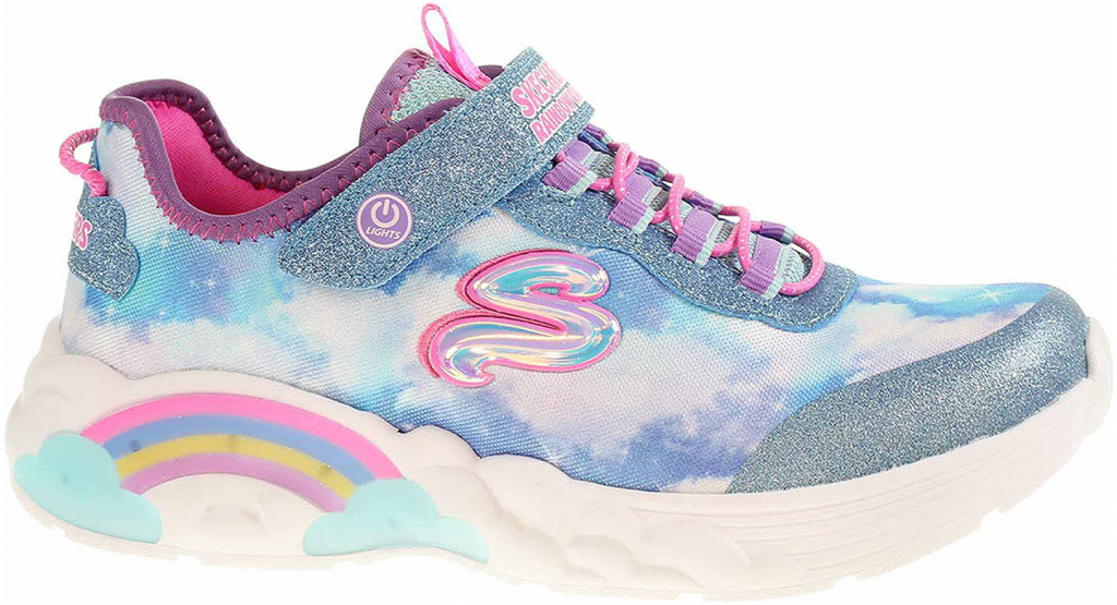 Skechers S Lights Rainbow Racer blue 302300L blu