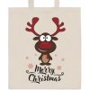 Bavlnená nákupná taška prírodná s potlačou New Baby Merry Christmas Bavlnená nákupná taška prírodná s potlačou New Baby Merry Christmas