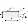 Tyrolit T413126 | Brúsiaci kameň obdĺžnikový 90x35x150 mm, zrno 24, tvrdosť K, tvar 3101 Tyrolit T413126 | Brúsiaci kameň obdĺžnikový 90x35x150 mm, zrno 24, tvrdosť K, tvar 3101