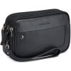Pánska príručná kožená taška RONCATO - Alaska Men's Wrist Bag 3 Comp. /Čierna Pánska príručná kožená taška RONCATO - Alaska Men's Wrist Bag 3 Comp. /Čierna