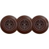 | Kliklap - Trojitá retro zásuvka do domácnosti s rámikom SCHUKO 230V hnedá | KA0036+2xKA0035+3xKA0109 | Kliklap - Trojitá retro zásuvka do domácnosti s rámikom SCHUKO 230V hnedá | KA0036+2xKA0035+3xKA0109