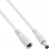 Kábel predlžovací DC 5.5mm / 2.5mm, AWG18, 1m, biely Kábel predlžovací DC 5.5mm / 2.5mm, AWG18, 1m, biely