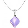 Lampglas Romantický náhrdelník s fialovou perlou NCH3/CHI