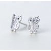 For Silver Puzetové náušnice Sova so zirkónmi - Striebro 925 For Silver Puzetové náušnice Sova so zirkónmi - Striebro 925