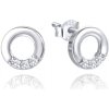 MINET JMAN0482SE00 - Strieborné náušnice krúžky so zirkónmi MINET JMAN0482SE00 - Strieborné náušnice krúžky so zirkónmi