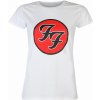 Tričko metal ROCK OFF Foo Fighters Logo WHT Čierna Tričko metal ROCK OFF Foo Fighters Logo WHT Čierna