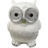 Malá solárna sova so svietiacimi očami 9cm biela Malá solárna sova so svietiacimi očami 9cm biela